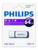 USB mälupulk Philips Snow Edition FM64FD70B, USB 2.0, 64GB, lilla/valge