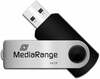 USB mälupulk MediaRange MR912, 64GB, must/hõbe