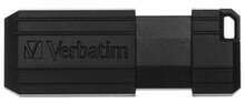 USB mälupulk Verbatim PinStripe, USB 2.0, 64GB, must