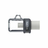 USB mälupulk SanDisk Ultra Dual Drive SDDD3-256G-G46, USB 3.0, 256GB, must/hõbe/läbipaistev