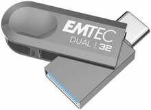 USB mälupulk Emtec D280, USB 3.2, 32GB, hõbe