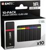 USB mälupulk Emtec K100, USB 2.0, 16GB, must/multicolor