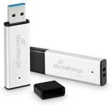 USB mälupulk MediaRange MR1902, USB 3.0, 128GB, must/hõbe