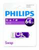 USB mälupulk Philips Vivid Edition FM64FD05B, USB 2.0, 64GB, lilla/valge