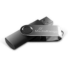 USB mälupulk MediaRange MR908, 8GB, hõbe/must