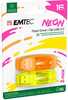 USB mälupulk Emtec C410, USB 2.0, 16GB, neoon (oranž/kollane)