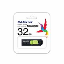 USB mälupulk Adata UC300, USB 3.2 Gen 1, 32GB, must/roheline