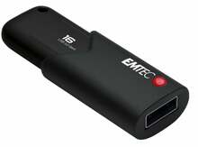 USB mälupulk Emtec Click Secure B120, USB 3.2, 16GB, must