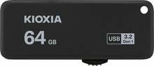USB mälupulk Kioxia TransMemory U365 LU365K064GG4, USB 3.0, 64GB, must