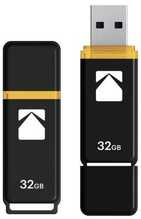 USB mälupulk Kodak K100 EKMMD32GK103, USB 3.0, 32GB, must/kollane