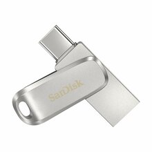 USB mälupulk SanDisk Ultra Dual Drive Luxe SDDDC4-1T00-G46, USB 3.2 Gen 1, 1TB, roostevaba teras