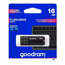 USB mälupulk Goodram UME3, USB 3.0, 16GB, must