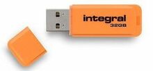 USB mälupulk Integral Neon, 32GB, oranž