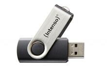 USB mälupulk Intenso Basic Line, USB 2.0, 64GB, must/hõbe