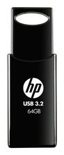 USB mälupulk HP 712W, USB 3.2, 64GB, must