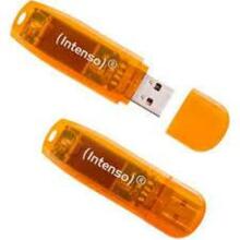 USB mälupulk Intenso Rainbow Line, USB 2.0, 2x64GB, oranž