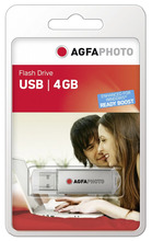 USB mälupulk AgfaPhoto, USB 2.0, 4GB, hõbedane