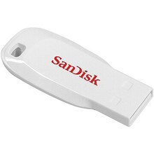 USB mälupulk SanDisk Cruzer Blade SDCZ50C-016G-B35W, USB 2.0, 16GB, valge