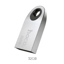 USB mälupulk Hoco UD9 Mini, USB 2.0, 32GB, hõbedane