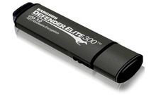 USB mälupulk iStorage Kanguru Defender Elite300, USB 3.2 Gen 1, 64GB, must/hall