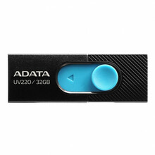 USB mälupulk Adata UV220, USB 2.0, 32GB, must/sinine