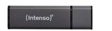 USB mälupulk Intenso Alu Line 3521495, USB 2.0, 128GB, antratsiit