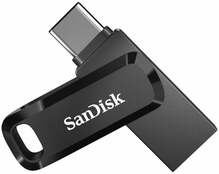 USB mälupulk SanDisk Ultra Dual Drive Go SDDDC3-128G-G46, USB Type-C, 128GB, must