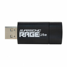 USB mälupulk Patriot Supersonic Rage Lite, USB 3.2 Gen 1, 64GB, must/sinine