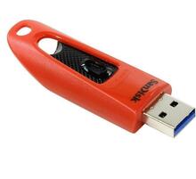 USB mälupulk SanDisk Ultra SDCZ48-032G-U46R, USB 3.0, 32GB, punane
