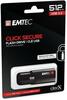 USB mälupulk Emtec Click Secure B120, USB 3.2, 512GB, must