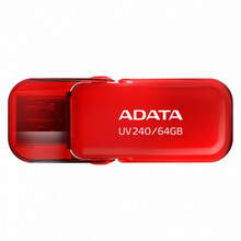 USB mälupulk Adata UV240, USB 2.0, 64GB, punane