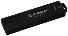 USB mälupulk Kingston IronKey D500S, USB 3.2 Gen 1, 16GB, must