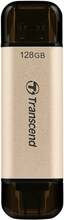 USB mälupulk Transcend JetFlash 930C, USB 3.2 Type-C, 128GB, kuldne