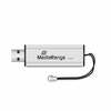 USB mälupulk MediaRange MR918, USB 3.0, 128GB, hõbe/must
