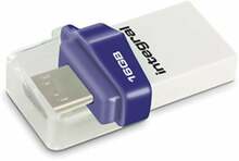 USB mälupulk Integral Micro Fusion, USB 3.0, 16GB, valge