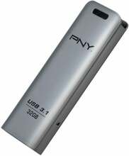 USB mälupulk PNY Elite Steel FD32GESTEEL31G-EF, USB 3.1, 32GB, hõbedane