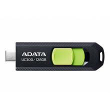 USB mälupulk Adata UC300, USB 3.2 Gen 1, 128GB, must/roheline