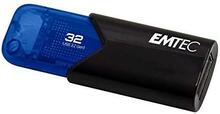 USB mälupulk Emtec B110 Click Easy, USB 3.2, 32GB, sinine/must