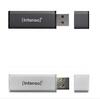 USB mälupulk Intenso Alu Line, USB 2.0, 32GB, hõbe/antratsiit, 2 tk