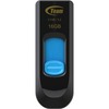 USB mälupulk Team Group C145, USB 3.2 Gen 1, 16GB, must/sinine