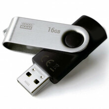 USB mälupulk Goodram UTS2 Twister, USB 2.0, 16GB, must