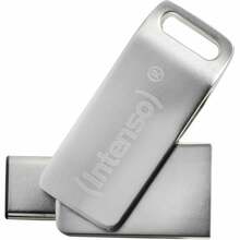 USB mälupulk Intenso cMobile Line, USB 3.2, 128GB, hõbe