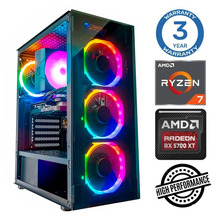 INTOP Ryzen 7 5700X 64GB 1TB SSD M.2 NVME RX6600 8GB no-OS
