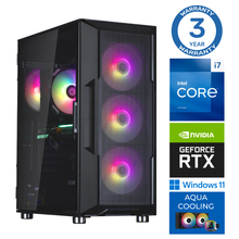 Lauaarvuti INTOP AQUA i7-14700F 64GB DDR5 1TB SSD M.2 NVME+2TB RTX5050 8GB WIN11Pro