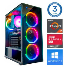 Lauaarvuti INTOP Ryzen 7 5700X 32GB 500SSD M.2 NVME+2TB RX580 8GB WIN11