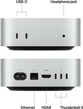 Apple MacMini M4 Silver M4-10C-CPU 10C-GPU, 32GB, 1TB SSD, 10GB Ethernet