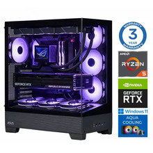 INTOP AQUA Ryzen 5 9600X 32GB DDR5 1TB SSD M.2 NVME RTX5060Ti 8GB WIN11