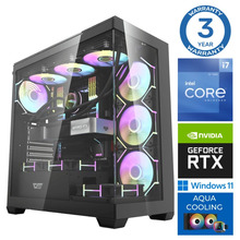 INTOP AQUA i7-14700F 32GB DDR5 1TB SSD M.2 NVME+2TB RTX5060 8GB WIN11Pro