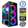Lauaarvuti INTOP Ryzen 5 7500F 32GB DDR5 250GB SSD M.2 NVME RTX3050 6GB no-OS