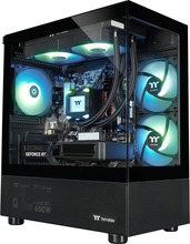 Lauaarvuti Thermaltake FTW A-Line LCS 5060 D5 Gaming PC, must/läbipaistev, Windows 11 Home